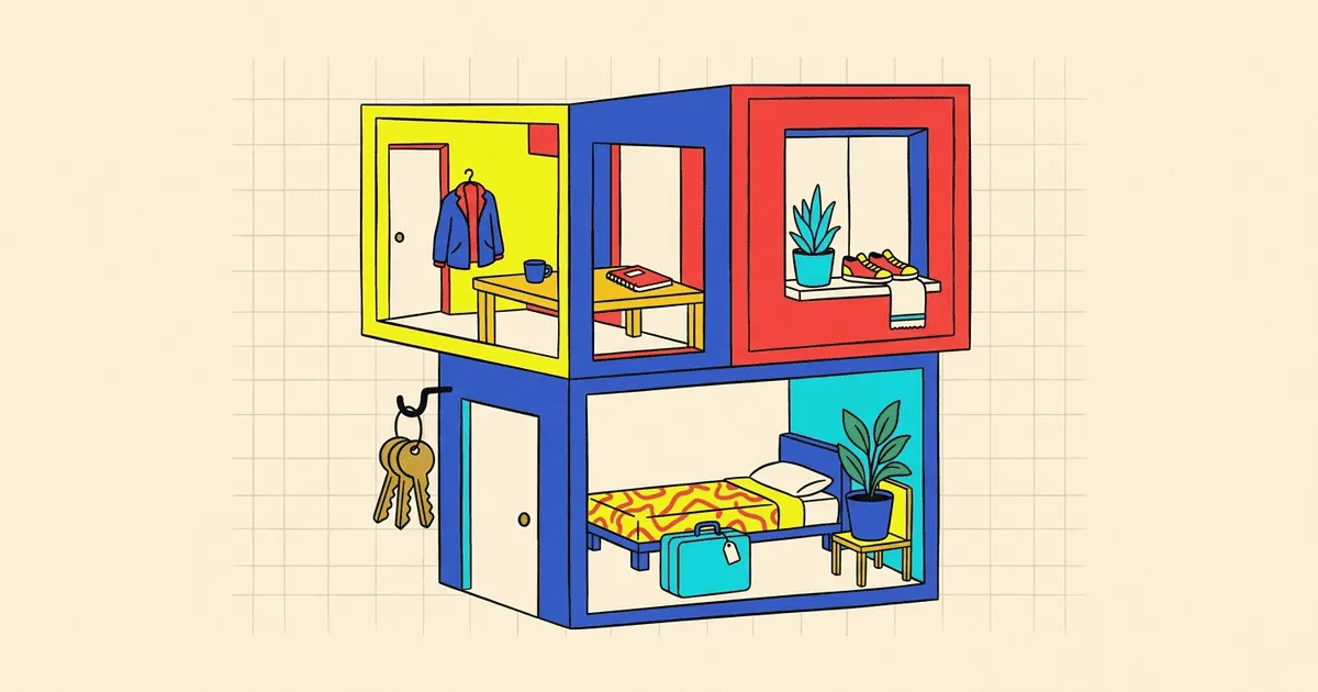 Boarding house management and rental room system